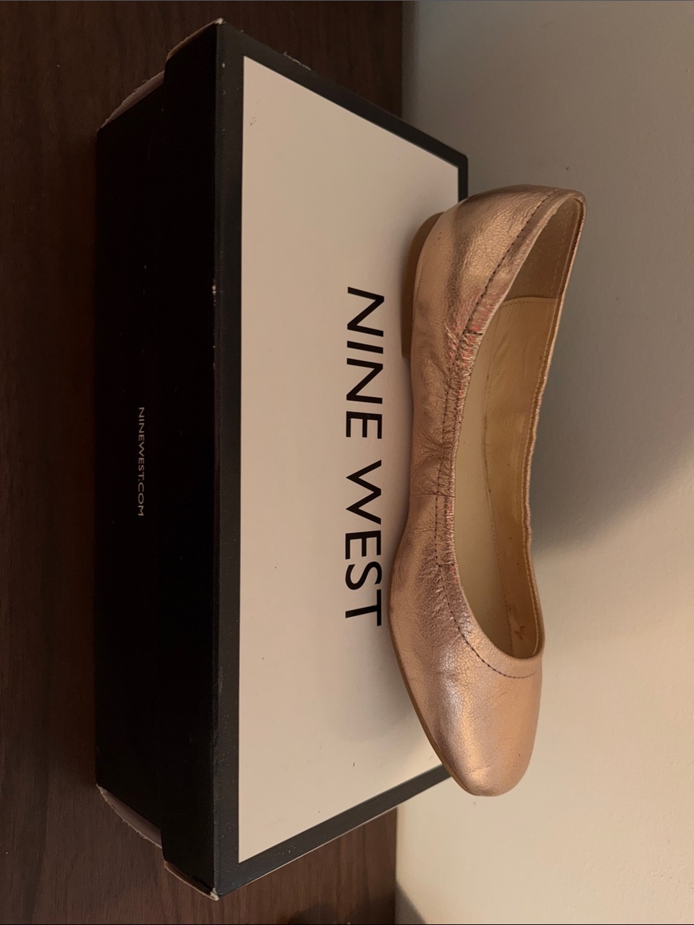 Nine West Rose Gold Ballet Flat